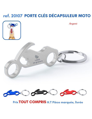 PORTE CLES DECAPSULEUR MOTO REF 20107 20107 PORTE- CLES PUBLICITAIRES  1,99 €