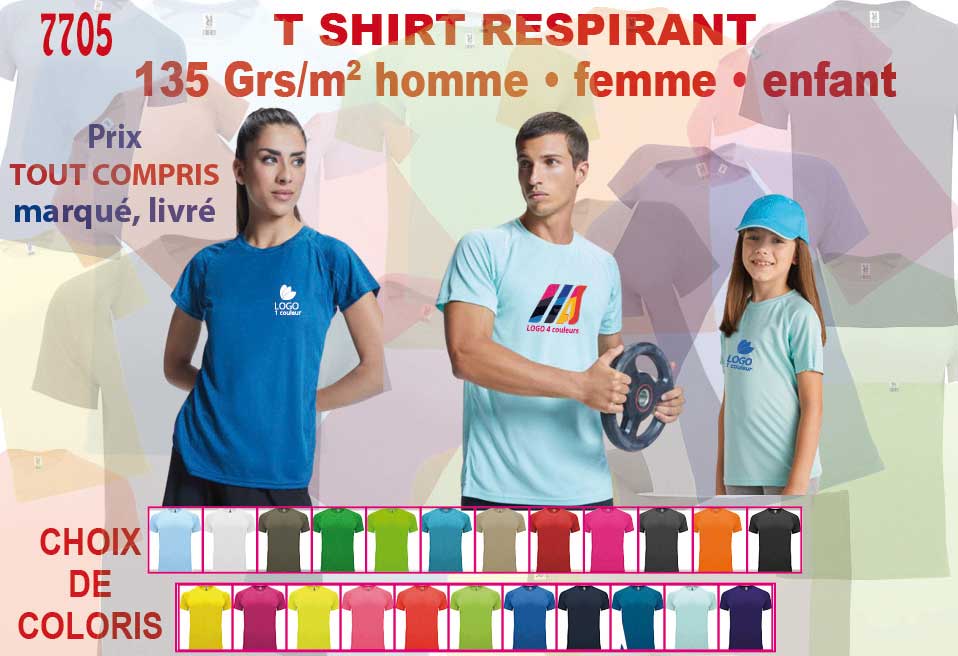 T-SHIRTS RESPIRANT