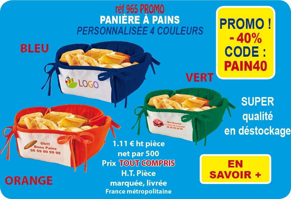 PROMO 40% PANIERE A PAINS
