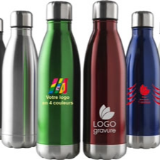 Bouteille isotherme publicitaire : personnalisez votre gourde avec logo